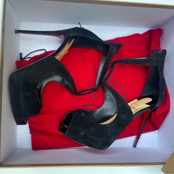 Christian Louboutin ROSIE 120 VEAU VELOURS PAT Heels - Picture 10 of 16